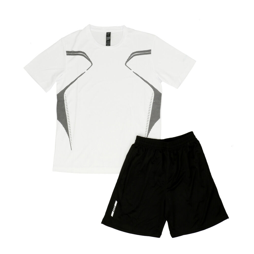BACKYARD FAMILY「スポーツウェア メンズ上下セット 通販 ランニングウェア 半袖 Tシャツ ハーフパンツ 半ズボン」|スポーツ|ホワイト1