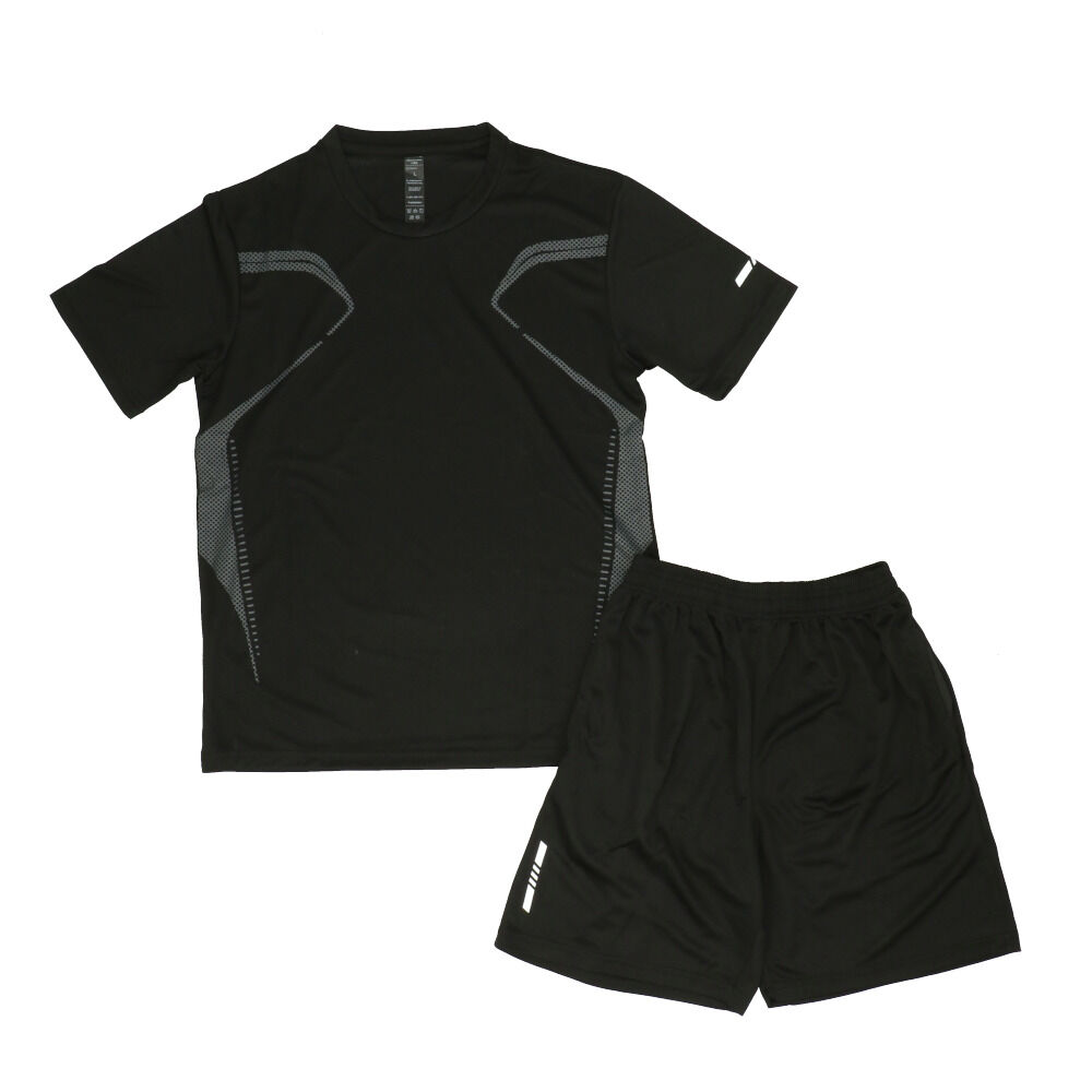 BACKYARD FAMILY「スポーツウェア メンズ上下セット 通販 ランニングウェア 半袖 Tシャツ ハーフパンツ 半ズボン」|スポーツ|ブラック1