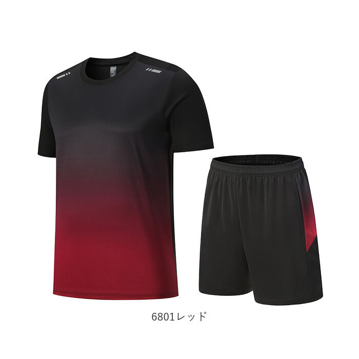 BACKYARD FAMILY「スポーツウェア メンズ上下セット 通販 ランニングウェア 半袖 Tシャツ ハーフパンツ 半ズボン」|スポーツ|