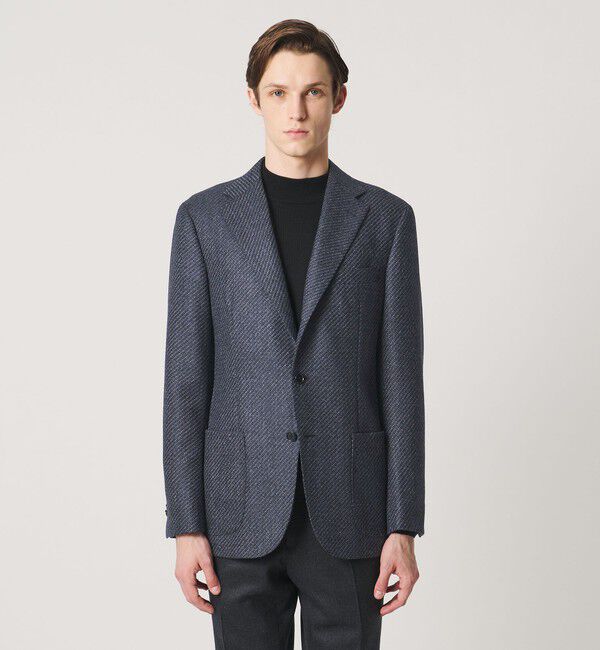 UNITED ARROWS「4プライ ウーステッド シングル 3ボタン テーラードジャケット CーMODEL」|テーラードジャケット|
