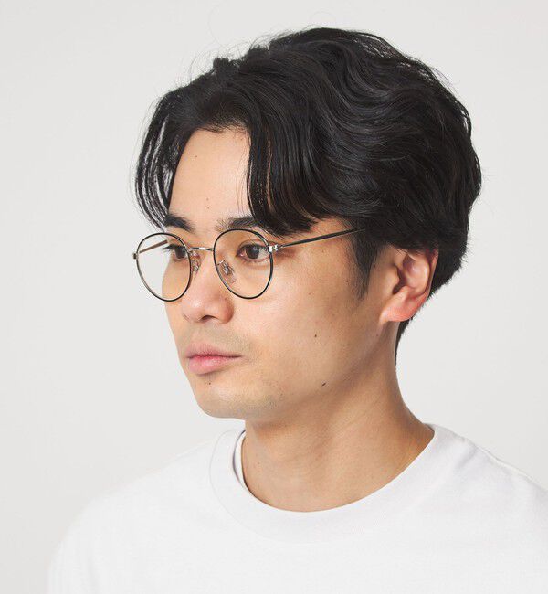UNITED ARROWS green label relaxing「GLR ボストン メタルフレーム ファッション用グラス」|メガネ|BLACK
