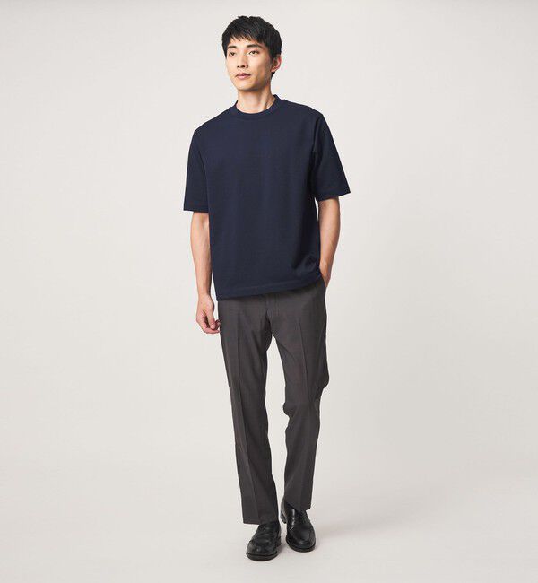 UNITED ARROWS green label relaxing「ミニ ワッフル ビズ クルーネック カットソー -UVカット-」|Tシャツ・カットソー|