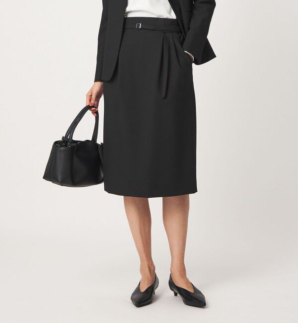 UNITED ARROWS green label relaxing「［size SHORT/TALLあり］ライト ダブルクロス タイトスカート」|タイト|