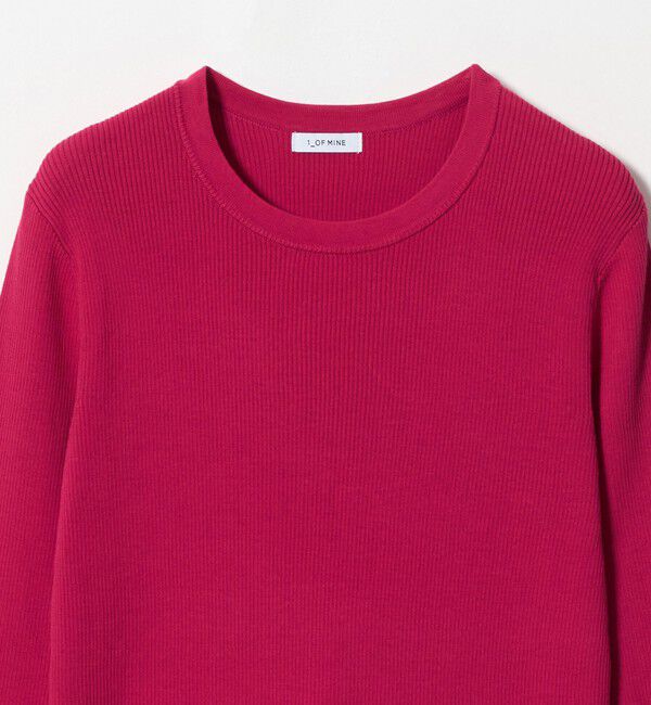 UNITED ARROWS green label relaxing「＜1_OF MINE＞リブ クルーネック ロングスリーブ プルオーバー ニット マシンウォッシャブル」|ニット・セーター|