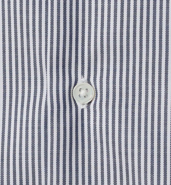 UNITED ARROWS green label relaxing「エブリット コットン ストライプ リラックス スナップ ボタンダウン シャツ -イージーアイロン-」|シャツ・ブラウス|