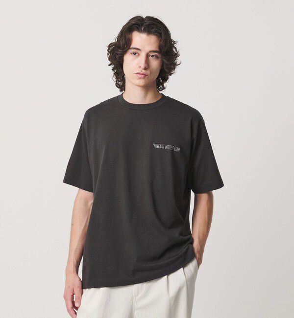 BEAUTY&YOUTH UNITED ARROWS「【別注】＜EIZIN SUZUKI＞PINENOT MOTEL プリント Tシャツ」|Tシャツ・カットソー|