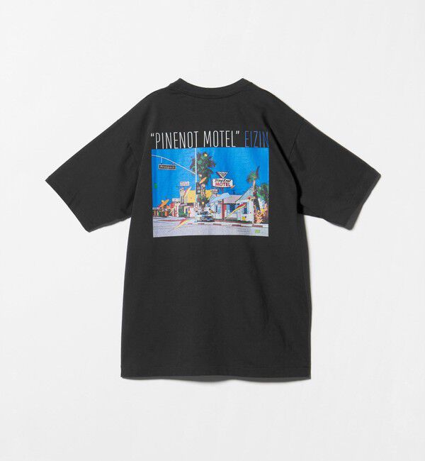 BEAUTY&YOUTH UNITED ARROWS「【別注】＜EIZIN SUZUKI＞PINENOT MOTEL プリント Tシャツ」|Tシャツ・カットソー|
