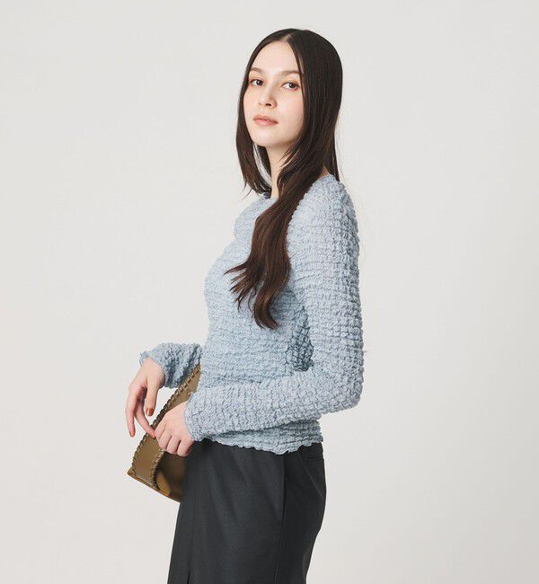 BEAUTY&YOUTH UNITED ARROWS「【WEB限定】シュリンクレース ロングスリーブプルオーバー」|Tシャツ・カットソー|LT.BLUE