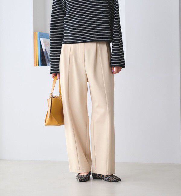 BEAUTY&YOUTH UNITED ARROWS「【WEB限定 Wardrobe DAILY MINIMAL】ジャージー タックカーブパンツ ウォッシャブル」|その他|