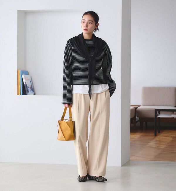 BEAUTY&YOUTH UNITED ARROWS「【WEB限定 Wardrobe DAILY MINIMAL】ジャージー タックカーブパンツ ウォッシャブル」|その他|