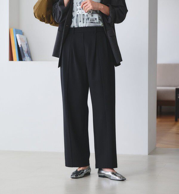 BEAUTY&YOUTH UNITED ARROWS「【WEB限定 Wardrobe DAILY MINIMAL】ジャージー タックカーブパンツ ウォッシャブル」|その他|