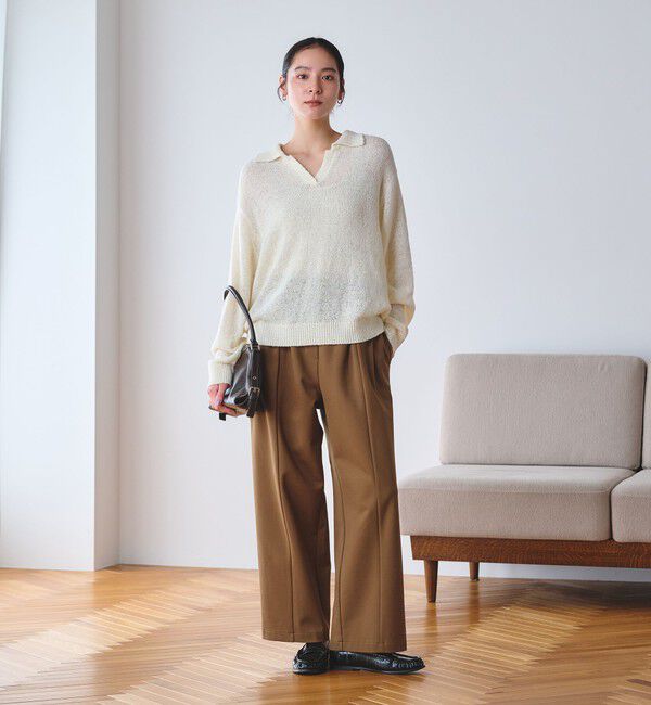 BEAUTY&YOUTH UNITED ARROWS「【WEB限定 Wardrobe DAILY MINIMAL】ジャージー タックカーブパンツ ウォッシャブル」|その他|