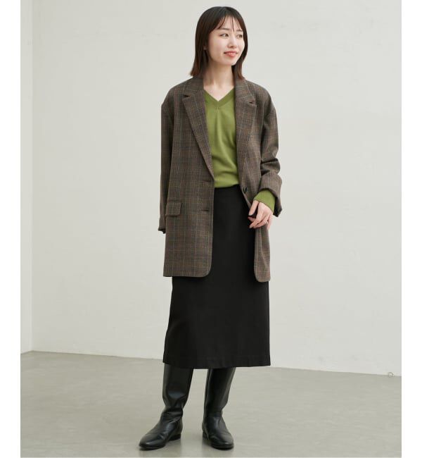 SLOBE IENA「《シリーズあり》ウォッシャブルプレーンオーバーVネックニット」|ニット・セーター|