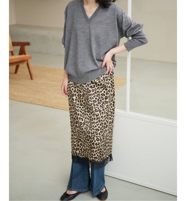 SLOBE IENA「《シリーズあり》ウォッシャブルプレーンオーバーVネックニット」|ニット・セーター|