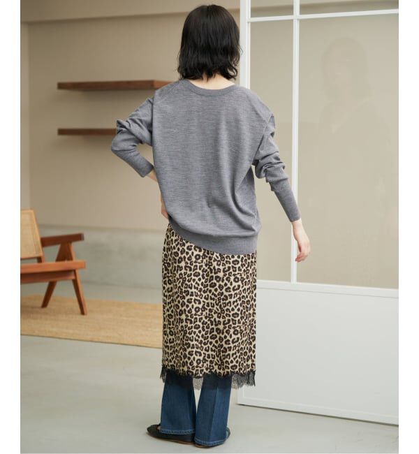 SLOBE IENA「《シリーズあり》ウォッシャブルプレーンオーバーVネックニット」|ニット・セーター|