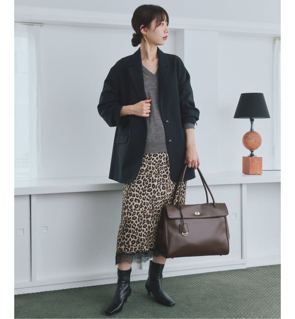 SLOBE IENA「《シリーズあり》ウォッシャブルプレーンオーバーVネックニット」|ニット・セーター|