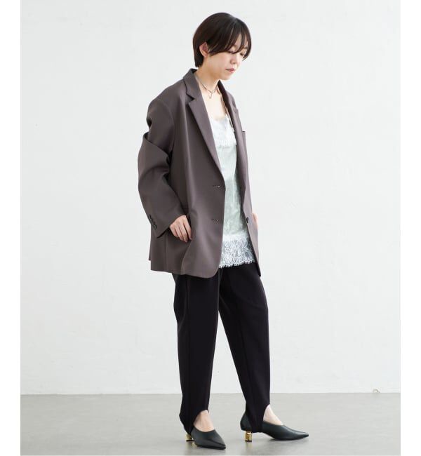 IENA「《一部店舗限定》シアーベロアレースツキキャミ」|シャツ・ブラウス|