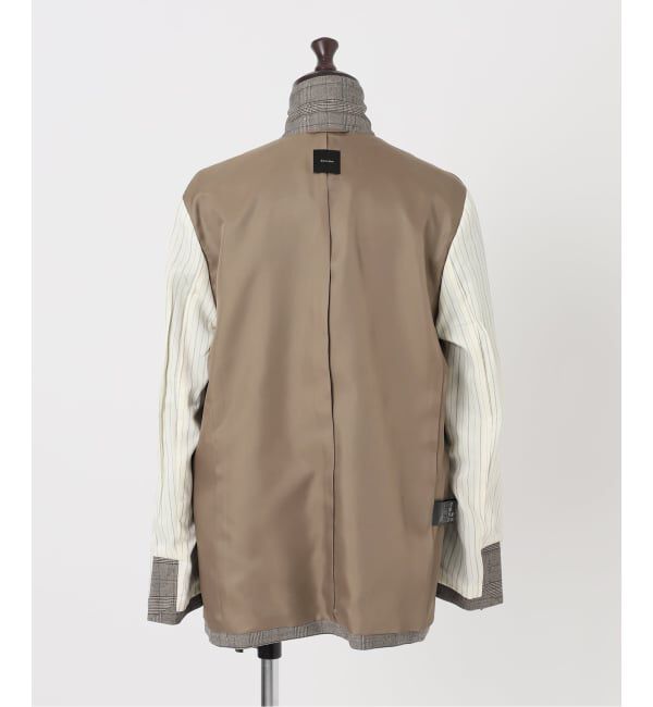 Spick and Span「《セットアップ可》ウールブレンドグレンチェックジャケット」|テーラードジャケット|