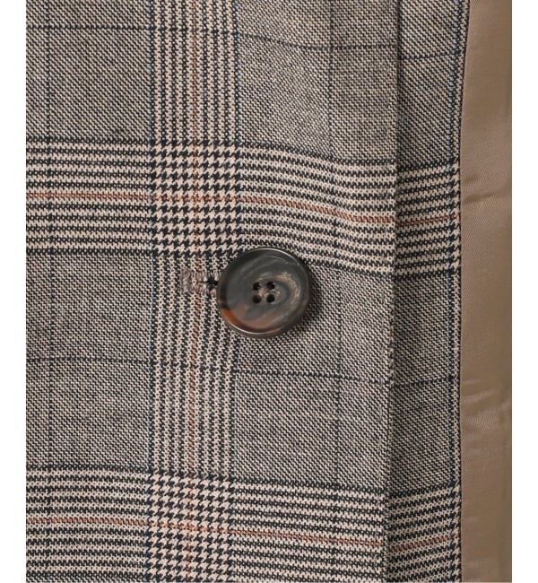 Spick and Span「《セットアップ可》ウールブレンドグレンチェックジャケット」|テーラードジャケット|