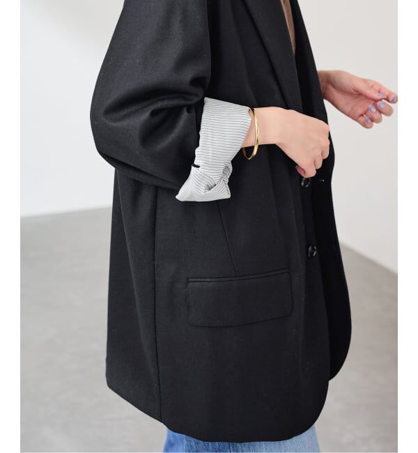 FRAMeWORK「COUTURE DADAM big jk single cashmere ble」|テーラードジャケット|