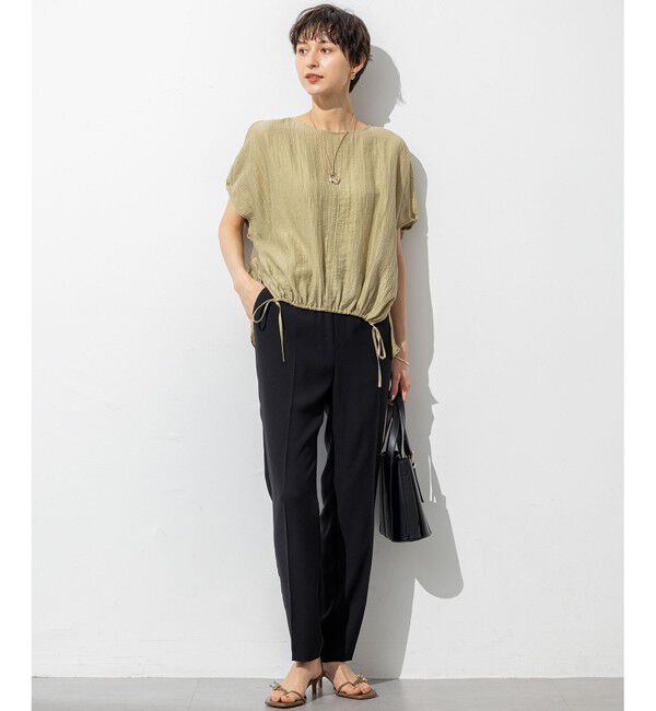 23区「【Oggi・CLASSY.掲載】ストレッチジョーゼット テーパード パンツ」|その他|
