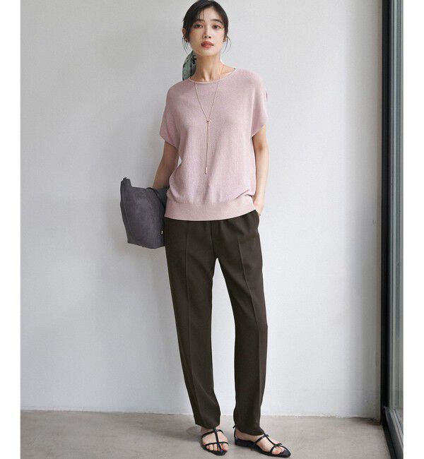 23区「【Oggi・CLASSY.掲載】ストレッチジョーゼット テーパード パンツ」|その他|