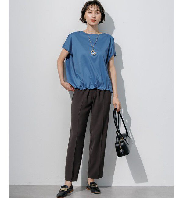 23区「【Oggi・CLASSY.掲載】ストレッチジョーゼット テーパード パンツ」|その他|