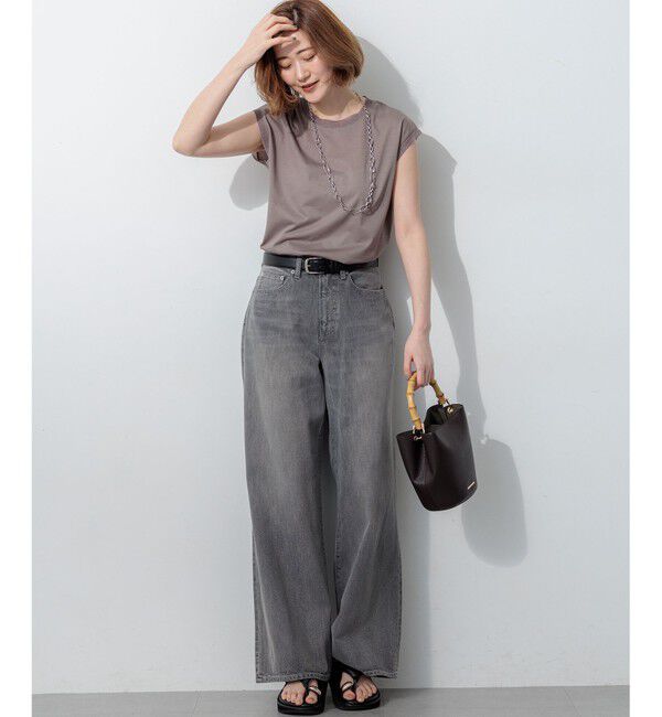 23区「【SLOW/一部店舗限定】ワイドシルエット デニム パンツ」|デニム|