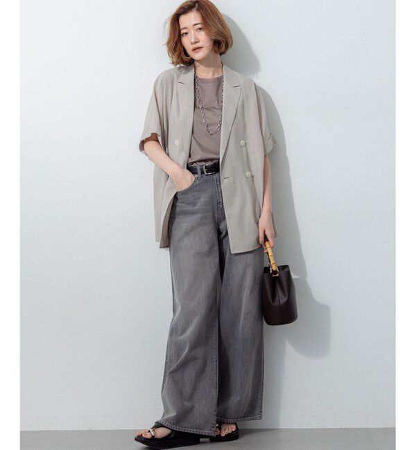 23区「【SLOW/一部店舗限定】ワイドシルエット デニム パンツ」|デニム|