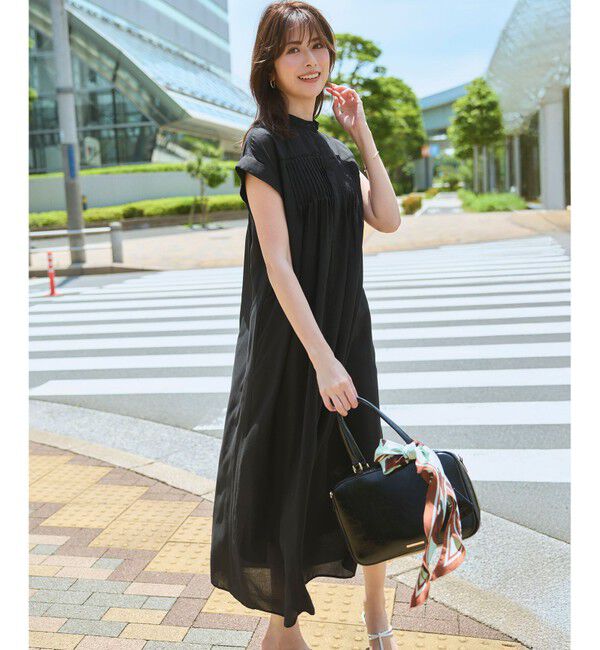 23区「【褒められワンピ】ウォッシュドシアーボイル ピンタック ワンピース」|ワンピース|
