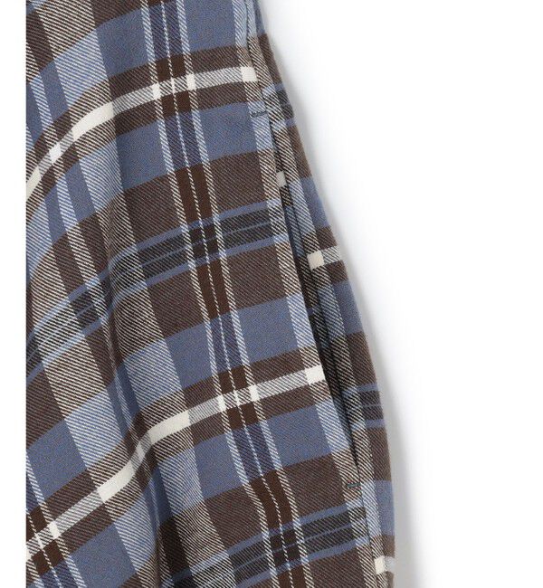 23区「【SLOW/一部店舗限定】コットンチェック ミディ丈スカート」|スカート|