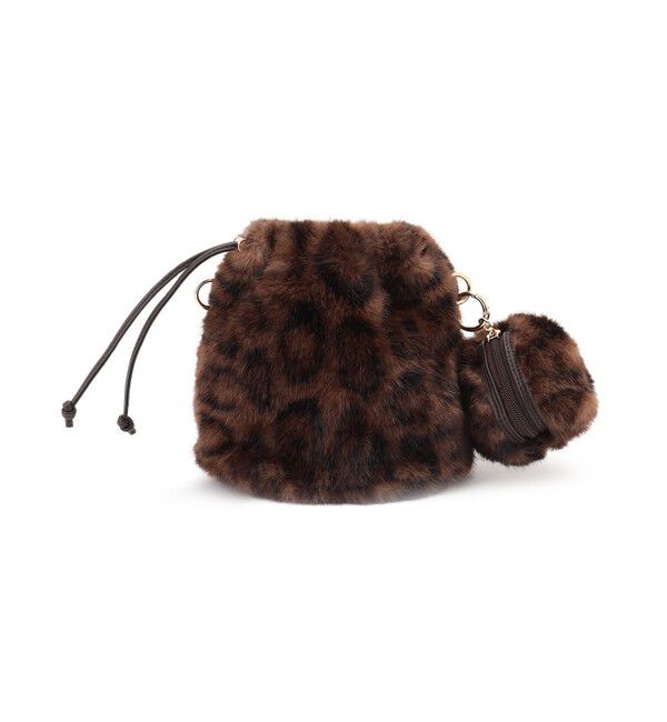 23区「レオパード フェイクファー チャーム バッグ」|ショルダー・メッセンジャー|