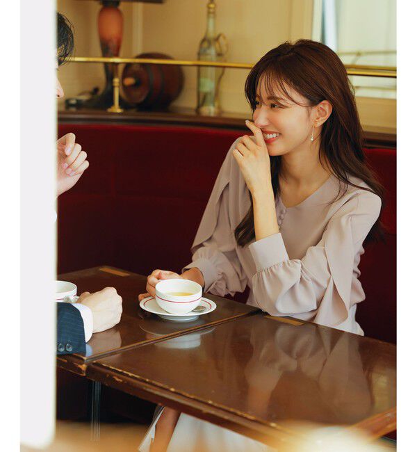 ANY SIS「【全方位 好印象】フェミニンブラウス&times;ビットタイトスカート セット」|スーツ|