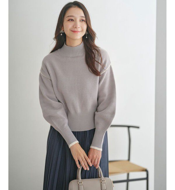 ANY SIS「【洗える・2SET】ボリューム ニット &times; スエードライク スカート セット」|スーツ|