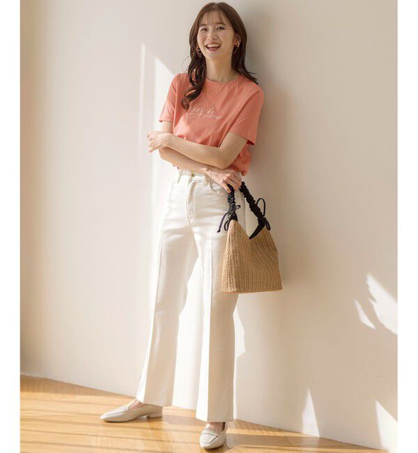 ANY SIS「【美Denimシリーズ】センタープレスセミフレア デニム」|デニム|