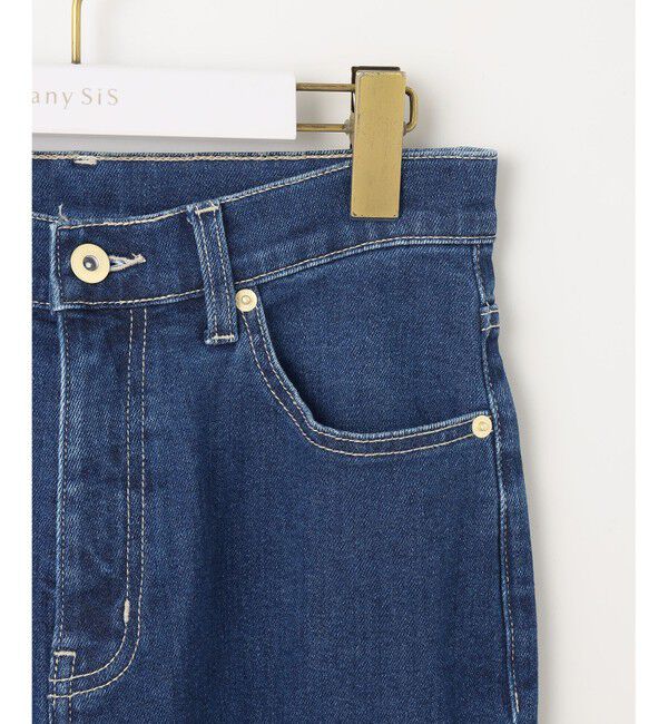 ANY SIS「【美Denimシリーズ】センタープレスセミフレア デニム」|デニム|