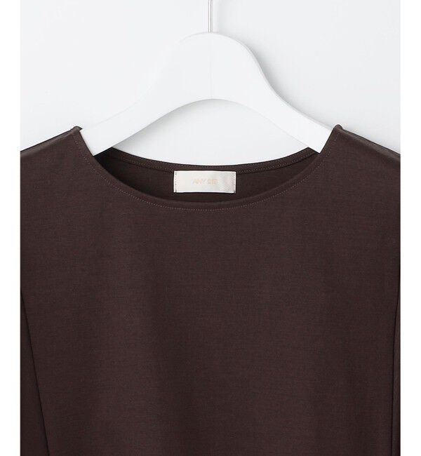ANY SIS「【シルクタッチさら魅せTシャツ】袖フレア プルオーバー」|Tシャツ・カットソー|