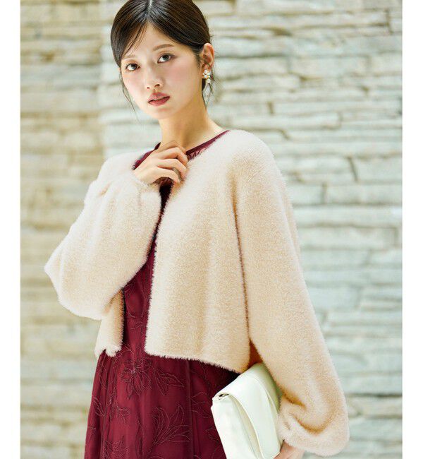 ANY SIS「【Lily Calin】フェザーニット カーディガン」|カーディガン|