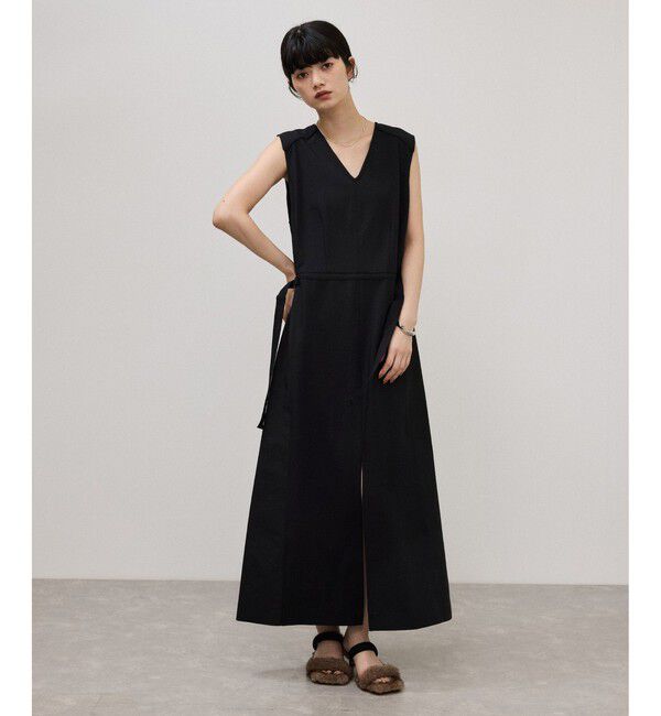 ADAM ET ROPE'「【WEB限定】2WAYコンビジャンパースカート」|ワンピース|ブラック(01)