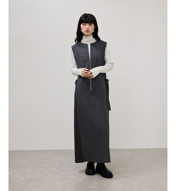 ADAM ET ROPE'「【WEB限定】2WAYコンビジャンパースカート」|ワンピース|