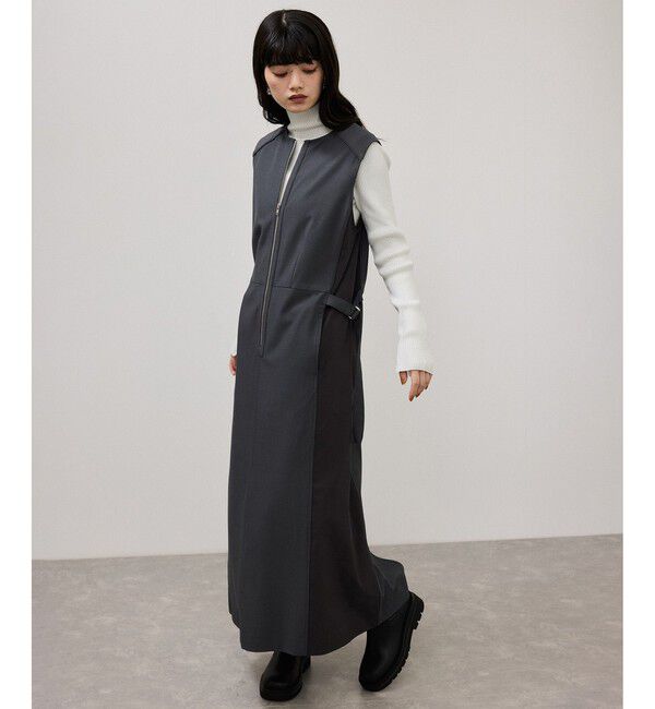 ADAM ET ROPE'「【WEB限定】2WAYコンビジャンパースカート」|ワンピース|