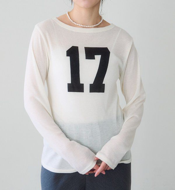  「ナンバリングロンＴ」|Tシャツ・カットソー|オフホワイト