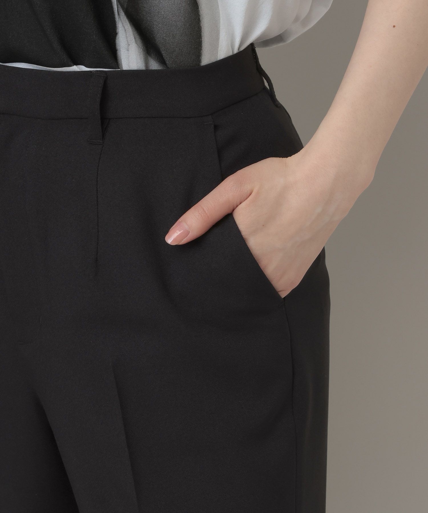 A part by 「シャンブレーセミフレアパンツ」|スラックス|