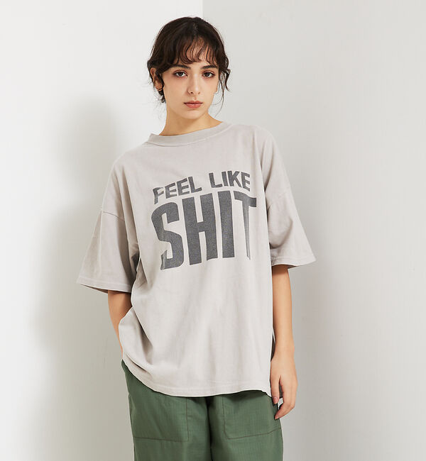 ABAHOUSE「再追加！【REMI RELIEF / レミ レリーフ】FRONT MESSAGE」|Tシャツ・カットソー|ベージュ系その他1