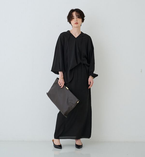 Rouge vif「【PUNTI. / プンティ】3WAYレザークラッチバッグ/ショルダー付き/GR」|ショルダー・メッセンジャー|