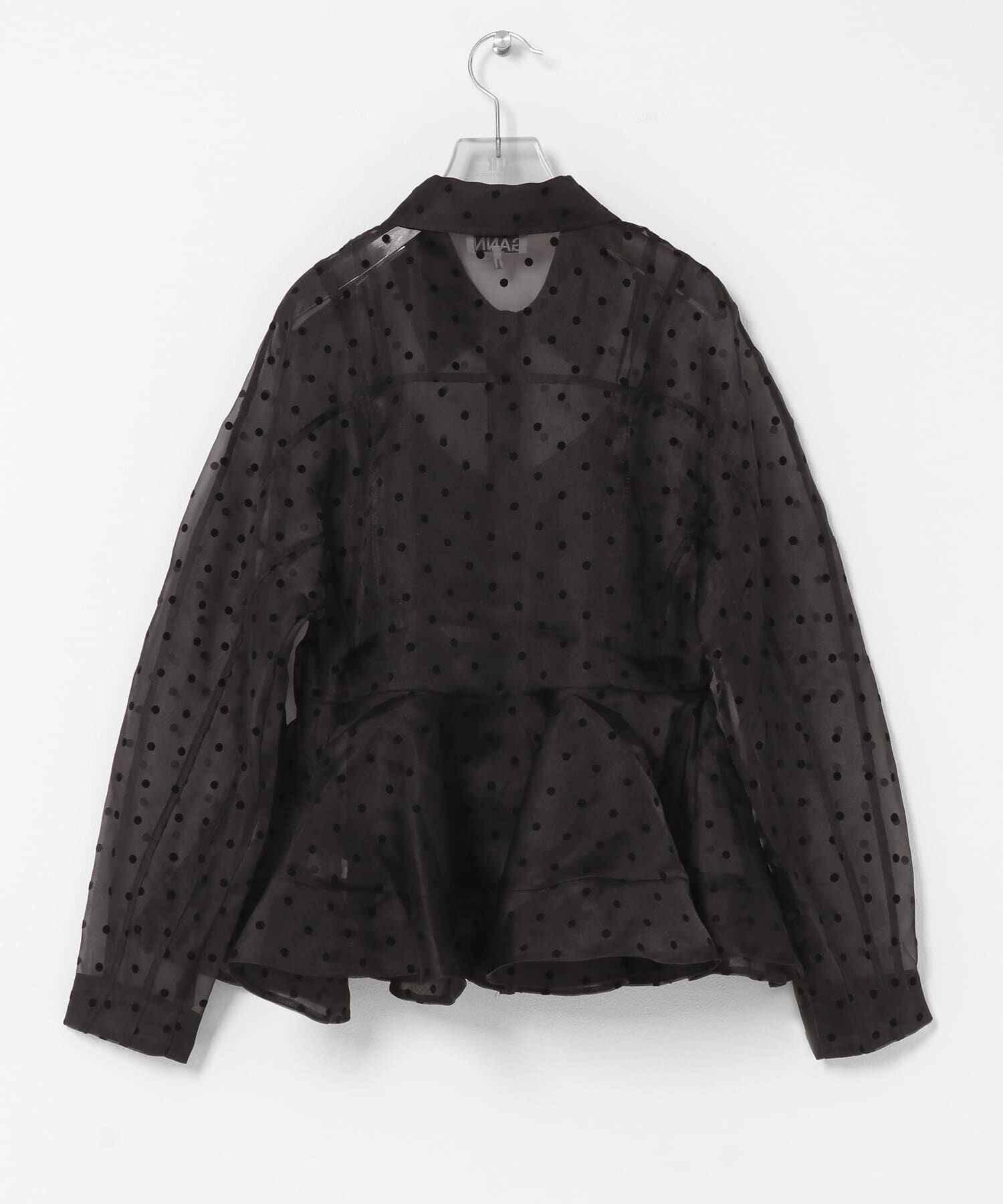 URBAN RESEARCH「GANNI　FLOCKED ORGANZA PEPLUM SHIRTS」|シャツ・ブラウス|