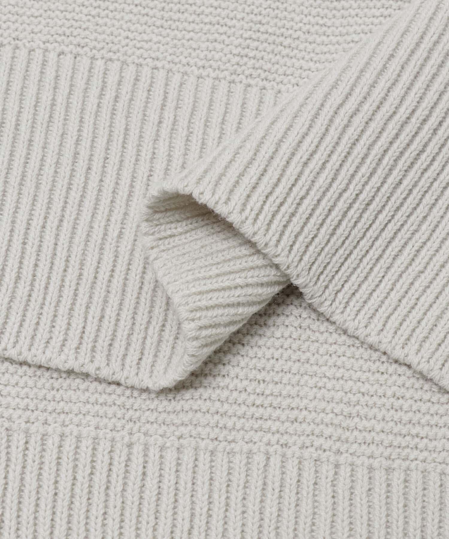 URBAN RESEARCH DOORS「コットンボートネックガーターKNIT」|ニット・セーター|