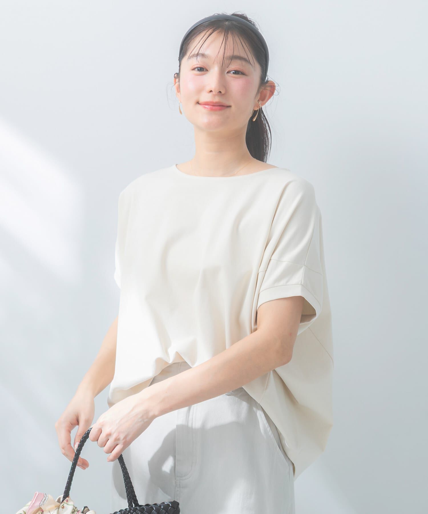 URBAN RESEARCH ROSSO「『WEB/一部店舗限定』UVカットドルマンスリーブプルオーバー」|Tシャツ・カットソー|