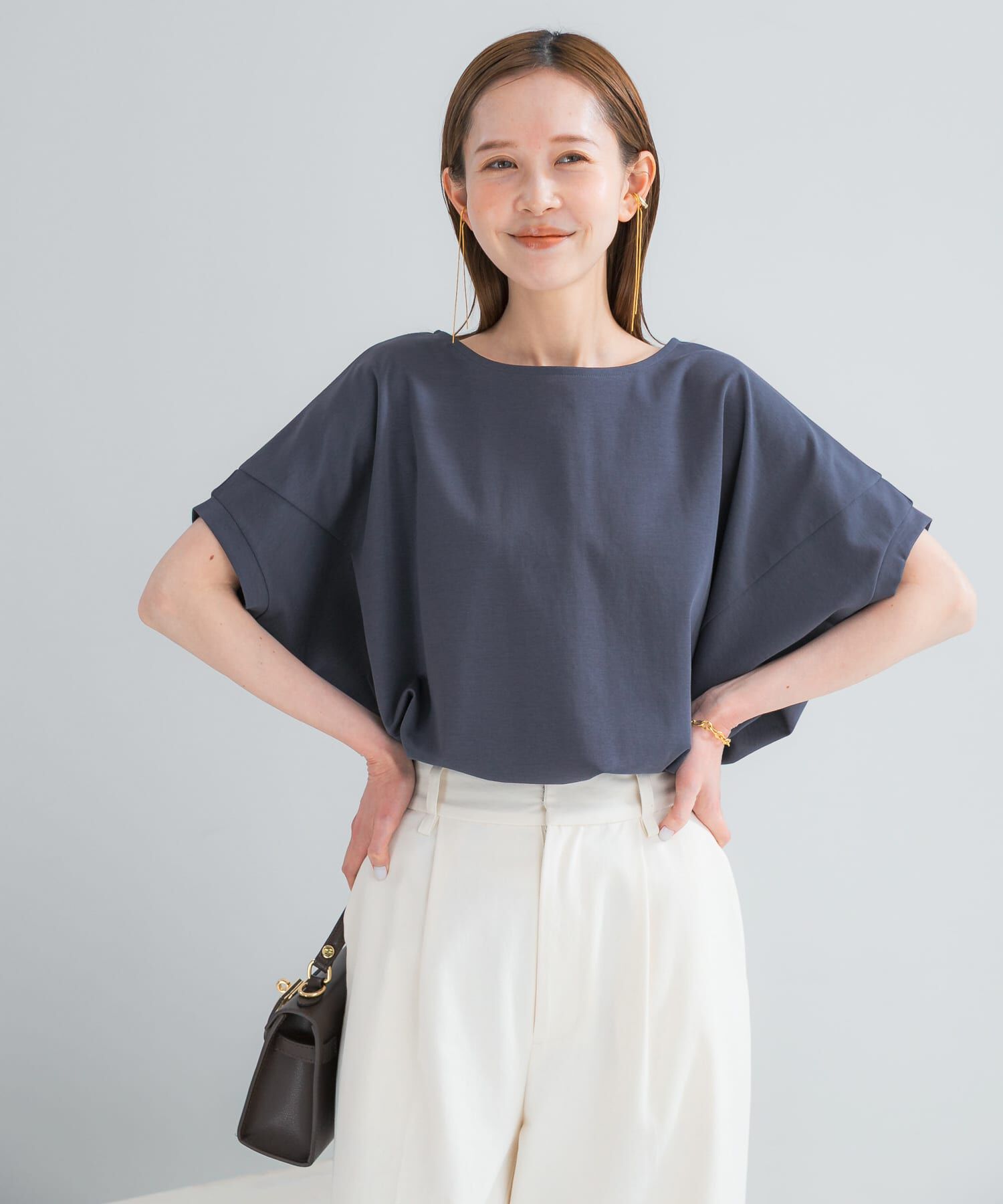 URBAN RESEARCH ROSSO「『WEB/一部店舗限定』UVカットドルマンスリーブプルオーバー」|Tシャツ・カットソー|