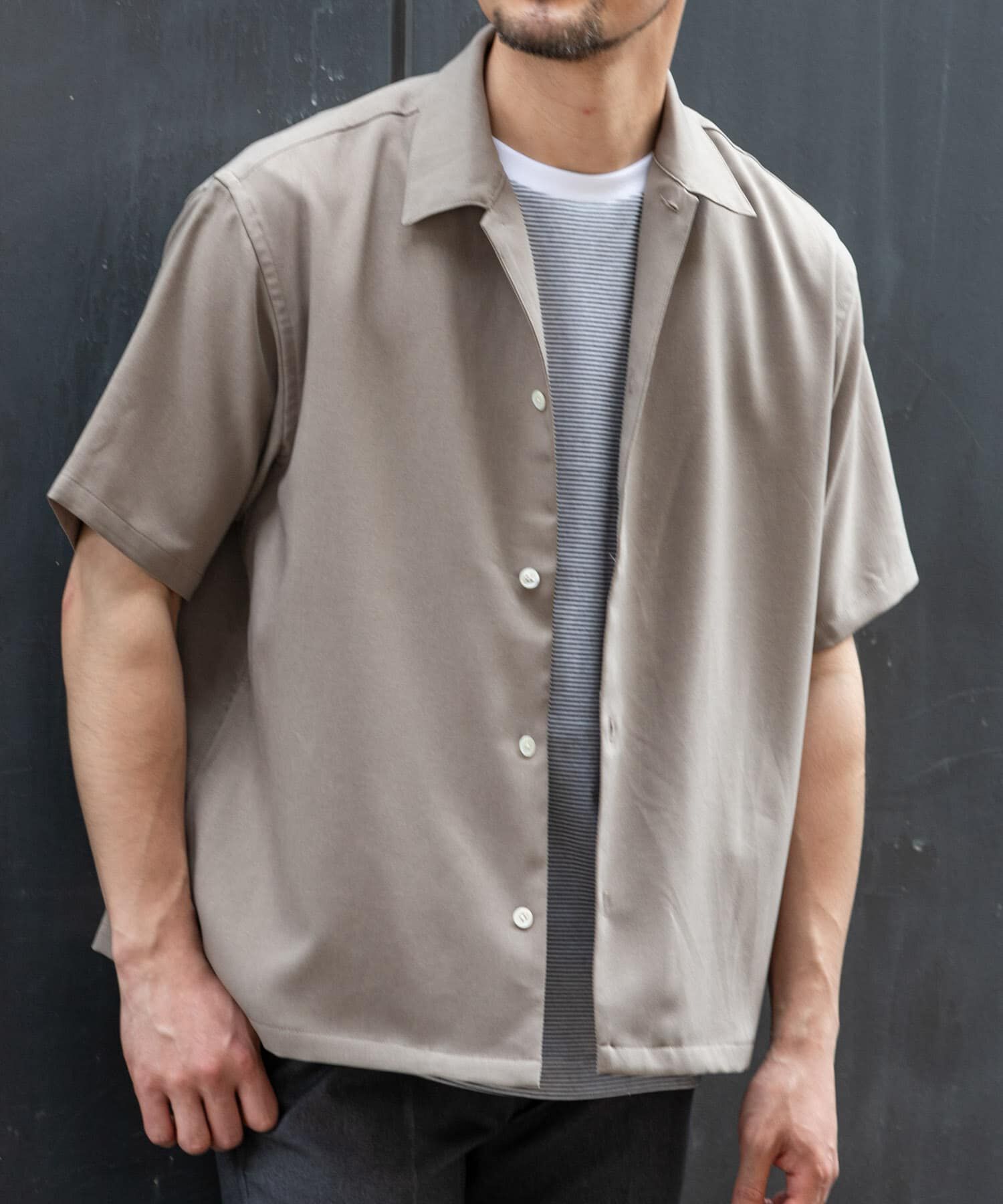 URBAN RESEARCH ROSSO「『セットアップ対応』『防シワ』サマーウール調サイドポケットシャツ」|シャツ・ブラウス|